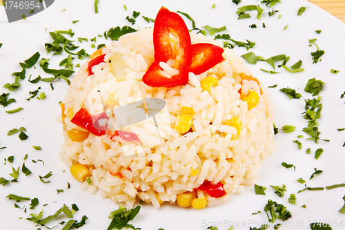 Image of salad with rice