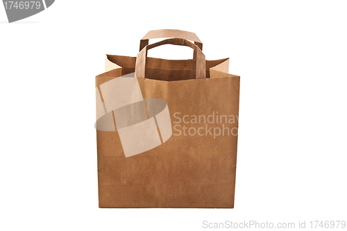 Image of Paper bag on white