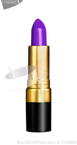 Image of Violet lipstick isolated
