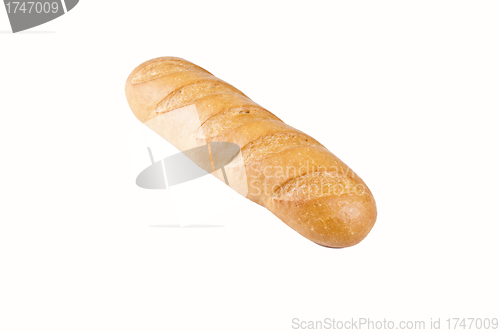 Image of French baguette isolated on the white background