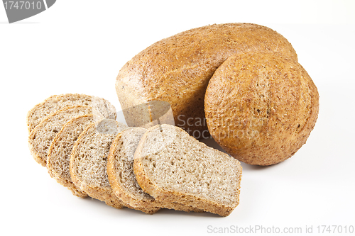 Image of Different types of bread isolated