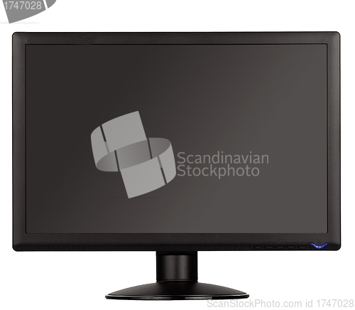 Image of widescreen lcd monitor isolated on white