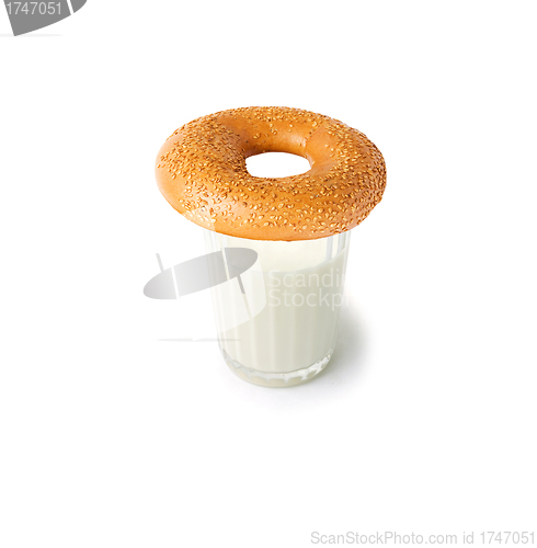 Image of milk and bun