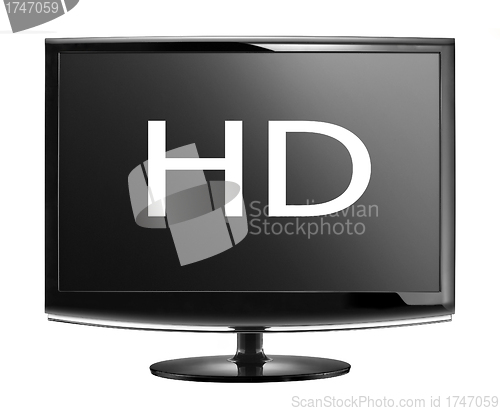 Image of High definition lcd TV isolated