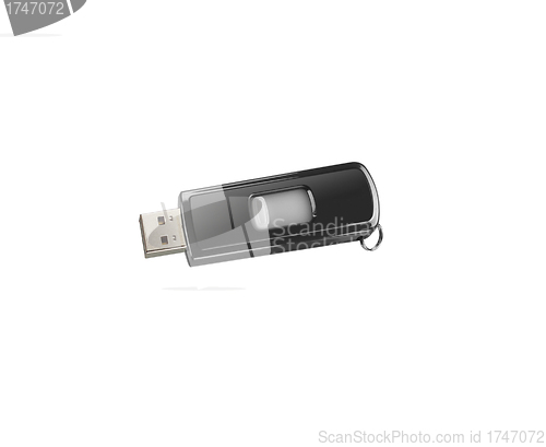 Image of Usb flash memory isolated on the white background