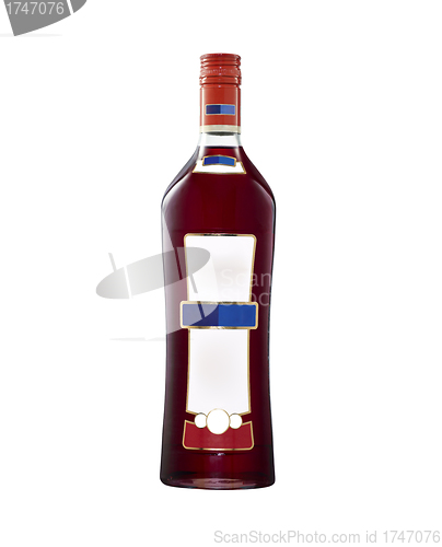 Image of a bottle of red martini