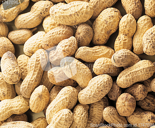 Image of close-up of some peanuts