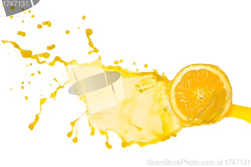 Image of orange juice splash