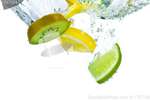Image of fruit splashing