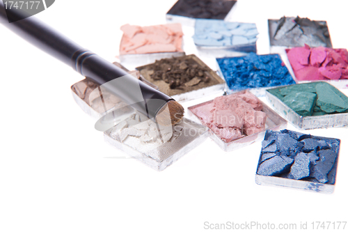 Image of multicolored crushed eyeshadows