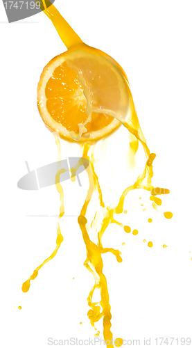 Image of orange juice splash