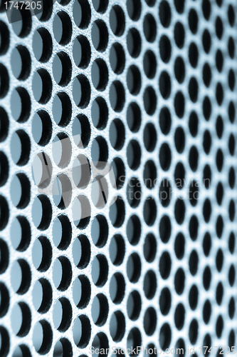 Image of abstract metallic grid