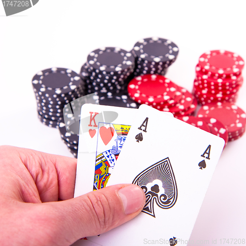 Image of king of hearts and black jack