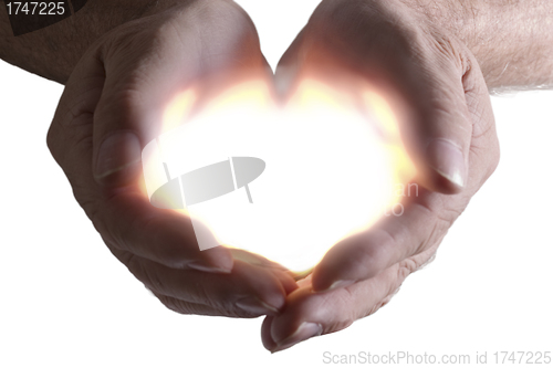 Image of Hands and light 