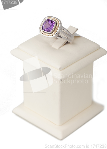 Image of Purple stone ring