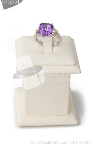 Image of Purple stone ring