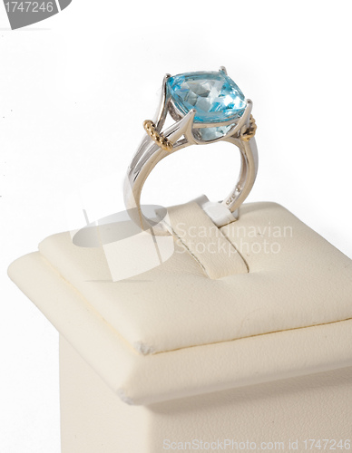Image of Ring with blue stone