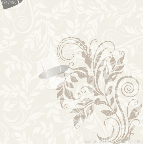 Image of EPS10 decorative floral background