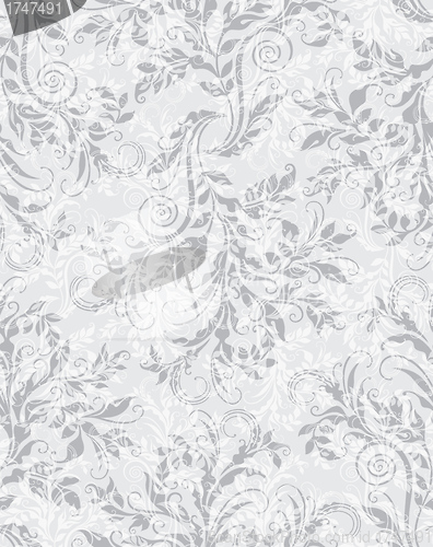 Image of Elegant decorative floral seamless EPS10 pattern