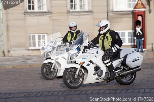 Image of Motorized policemen