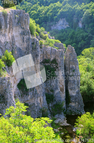 Image of Rocks and Vegetation of Emen Canyon 