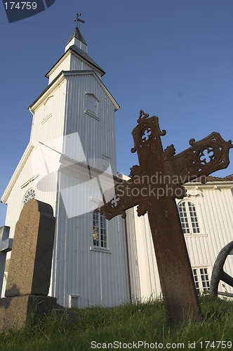 Image of A white church in Flekkefjord