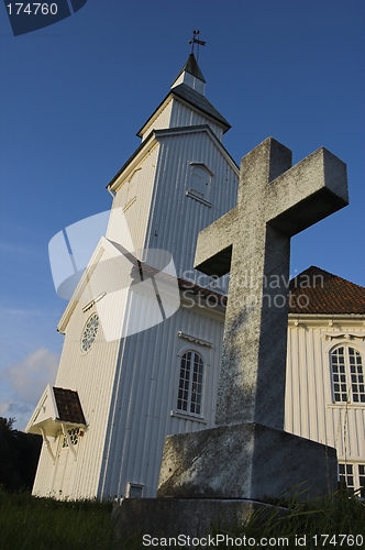 Image of A church and a cross