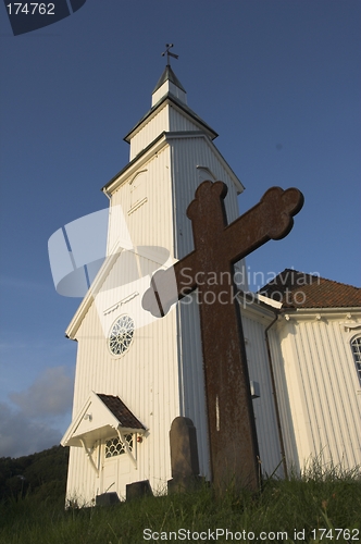 Image of A church and a cross
