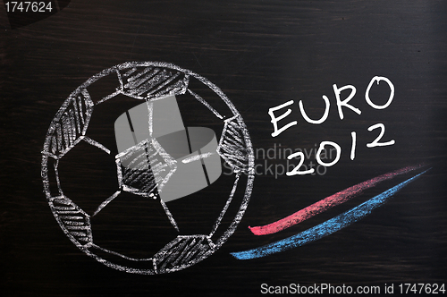 Image of Chalk drawing of EURO 2012