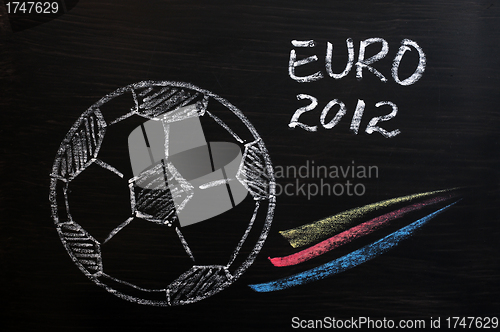 Image of Chalk drawing of EURO 2012