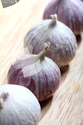 Image of fresh garlic bulbs