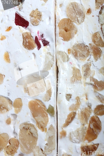 Image of white nougat background