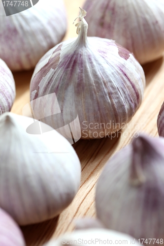 Image of fresh garlic bulbs