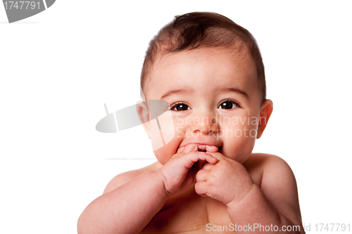 Image of Face of a cute baby infant