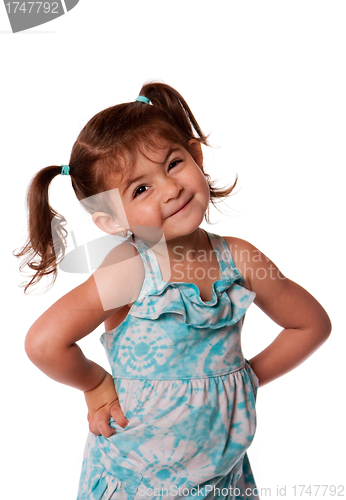 Image of Little toddler girl attitude