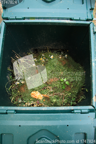 Image of Open composter bin