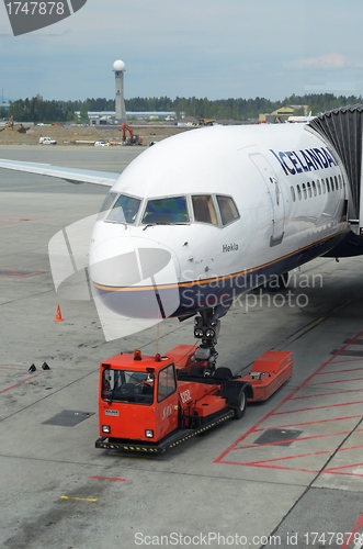 Image of Icelandair ready for takeoff