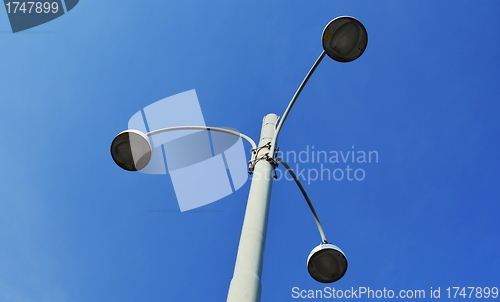 Image of Three-armed streetlamp