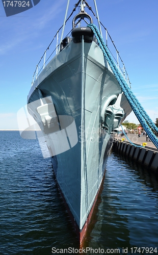 Image of Old battleship in Gdynia