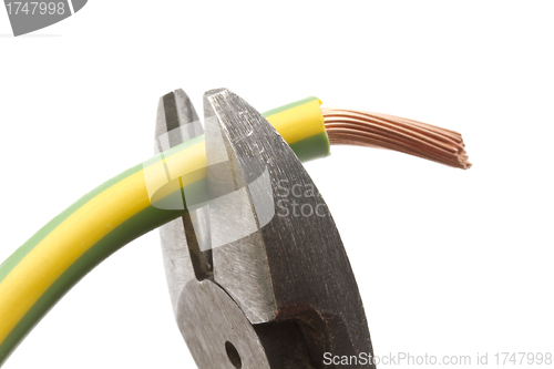 Image of Electrical wires and pliers