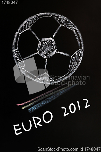 Image of Chalk drawing of EURO 2012