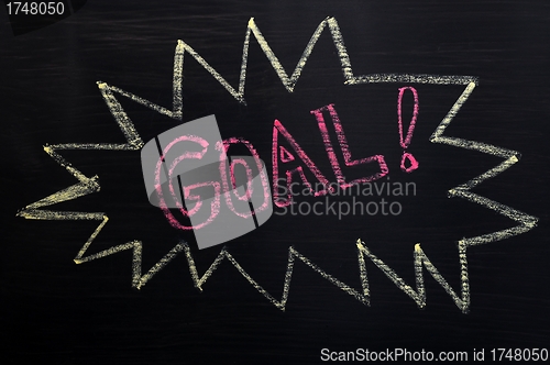 Image of Chalk drawing of Goal