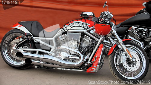 Image of Harley Davidson orange