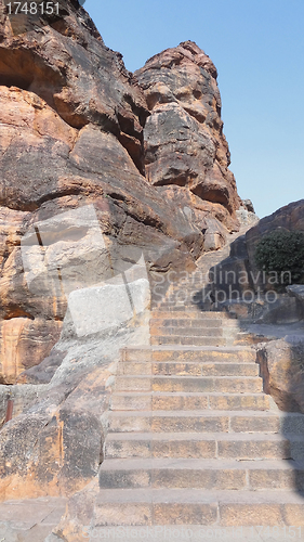 Image of detail of the Badami Cave Temples