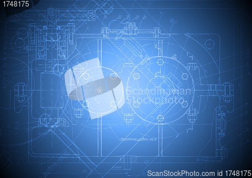 Image of Hi-tech engineering drawing