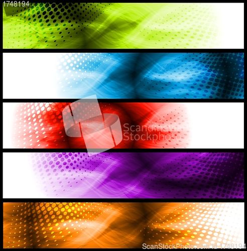 Image of Vibrant abstract banners