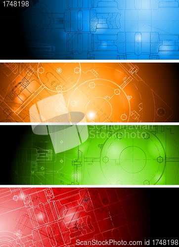 Image of Colourful technical banners