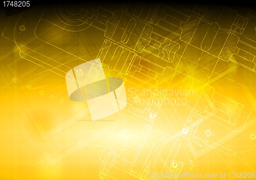 Image of Hi-tech engineering drawing