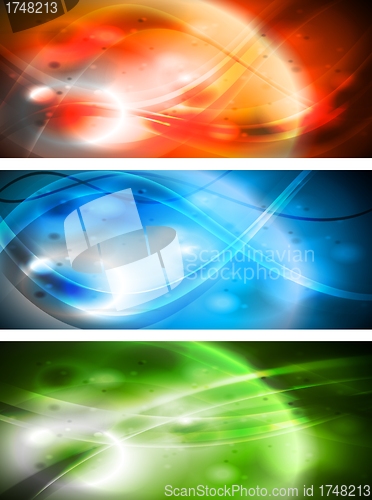 Image of Set of abstract banners