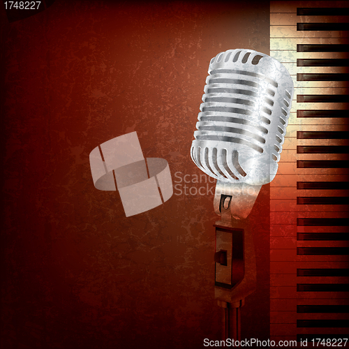Image of abstract music background